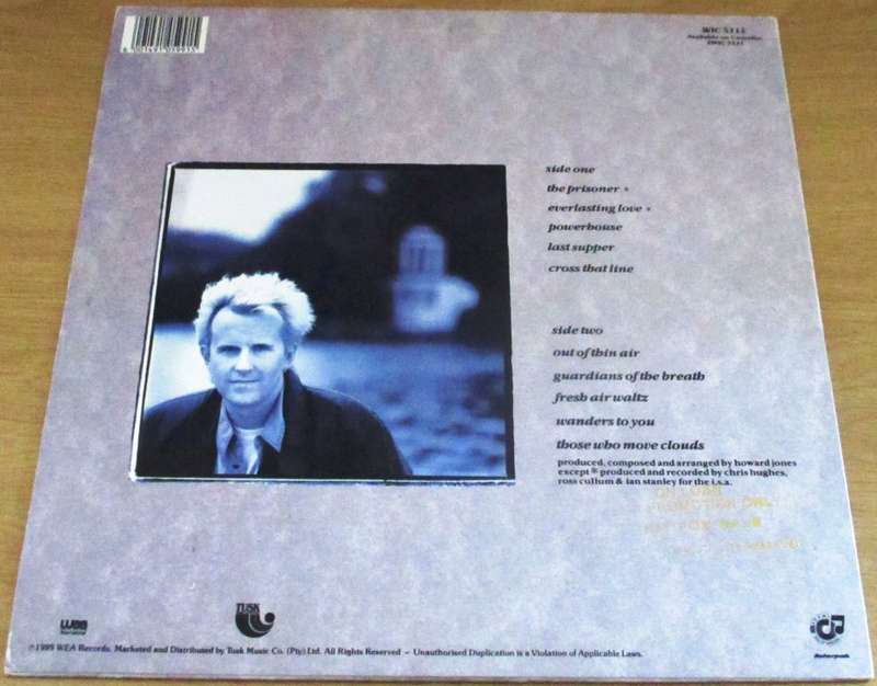 HOWARD JONES Cross That Line South African Pressing VINYL LP RECORD