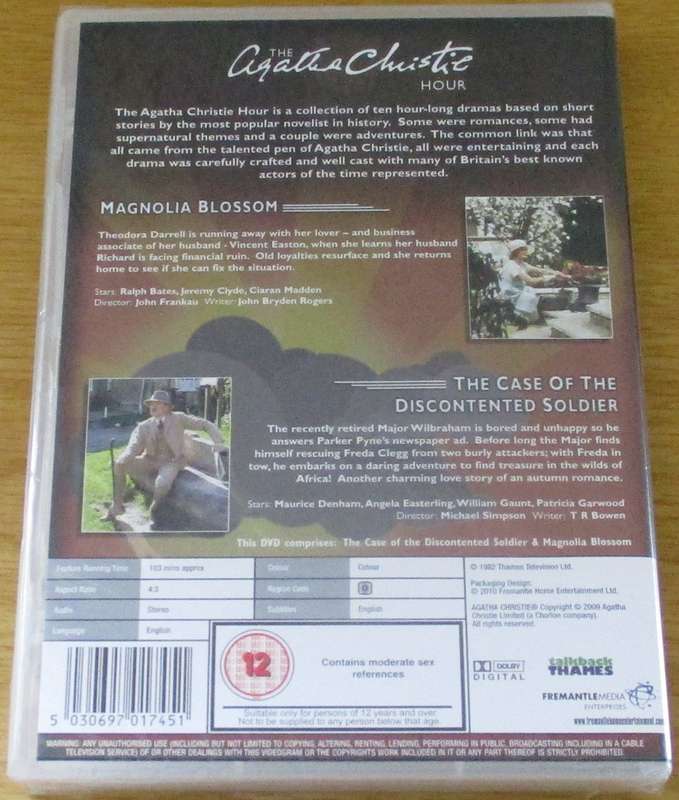THE AGATHA CHRISTIE HOUR Magnolia Blossom / Case of the Discontented Soldier [NEW BB DVD SHELF]