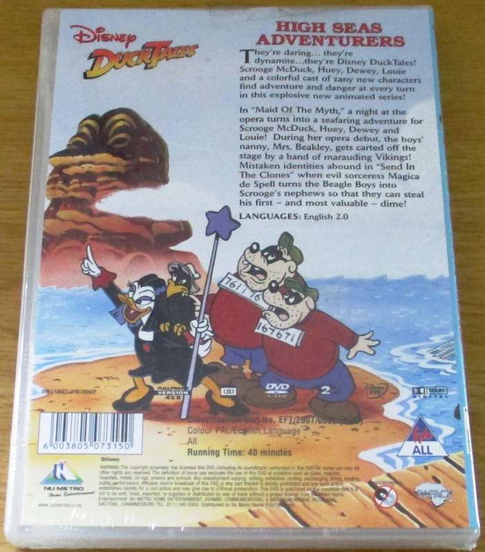 DISNEY'S DUCKTALES HIGH SEAS ADVENTURERS [NEW BB DVD SHELF]