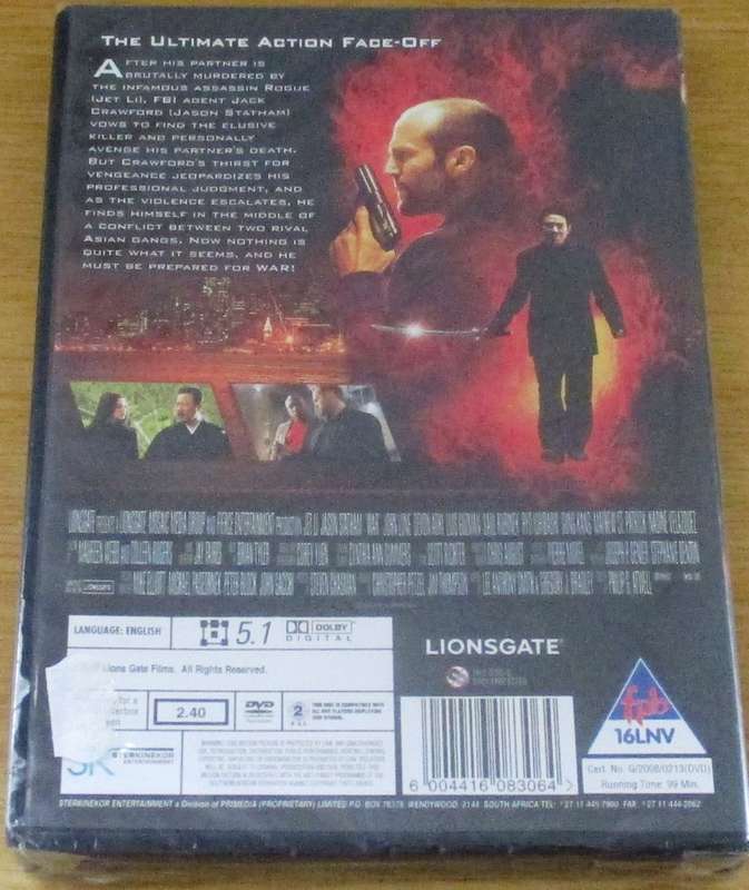 ROGUE ASSASSIN Jet Li Jason Statham [NEW BB DVD SHELF]