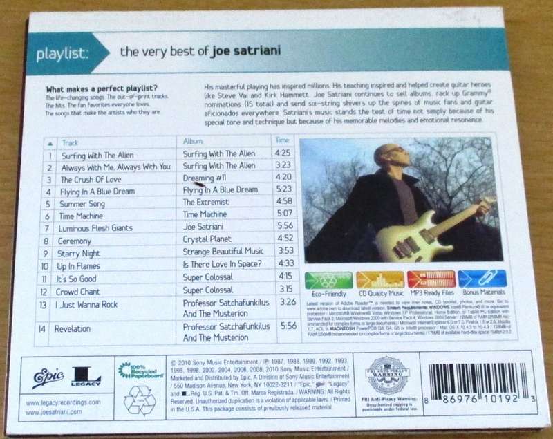 JOE SATRIANI The Very Best Of CD  (msr]