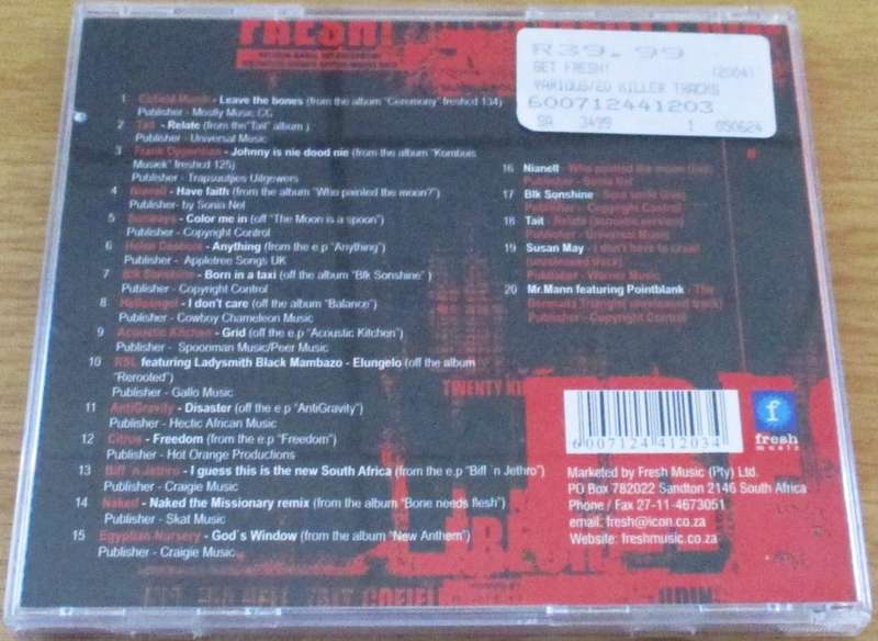 GET FRESH 20 Killer South African Hits CD [shelf v x 6]