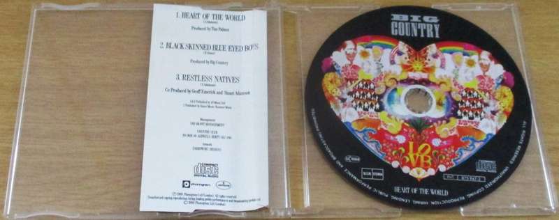 BIG COUNTRY Heart of the World CD Single [Shelf BB CD singles]