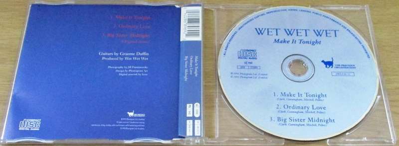 WET WET WET Make it Tonight CD Single [SHELF BB CD SINGLES]