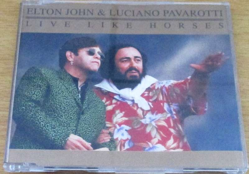 ELTON JOHN + LUCIANO PAVAROTTI Live Like Horses CD Single [SHELF BB CD SINGLES]