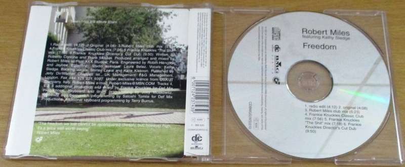 ROBERT MILES Freedom CD Single [SHELF BB CD SINGLES]