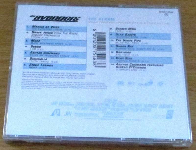 SOUNDTRACK: THE AVENGERS CD [Shelf V Box 6]