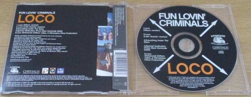 FUN LOVIN' CRIMINALS Loco CD Single [Shelf G Box 2]