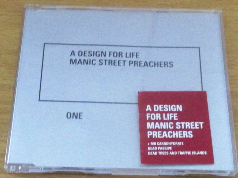 MANIC STREET PREACHERS A Design for Life One CD Single [Shelf G Box 2]