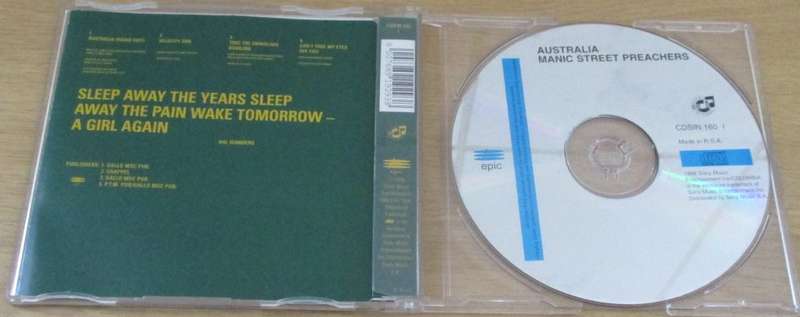 MANIC STREET PREACHERS Australia CD Single [Shelf G Box 2]