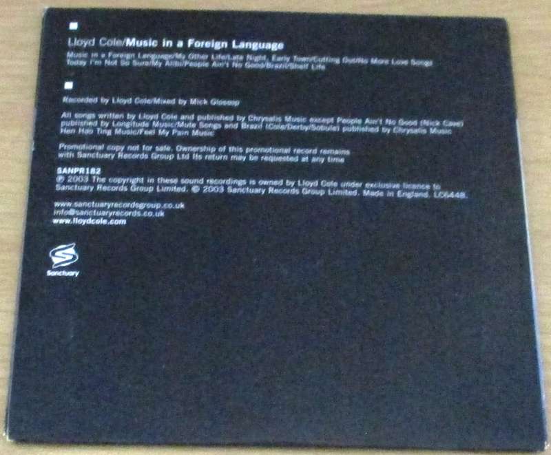 LLOYD COLE Music in a Foreign Language [Cardsleeve Box]