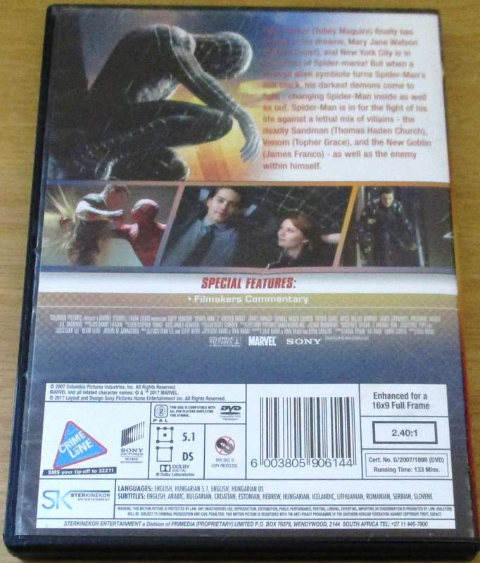 SPIDER-MAN 3 DVD