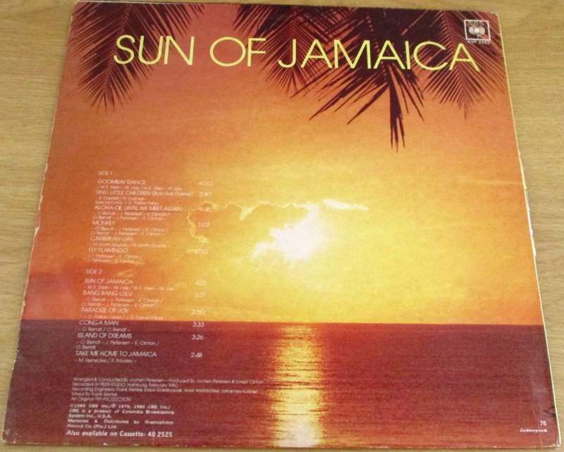 GOOMBAY DANCE BAND Sun of Jamaica LP VINYL RECORD