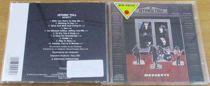 JETHRO TULL Benefit CD