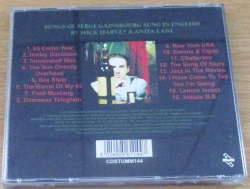 MICK HARVEY Intoxicated Man CD  [msr]