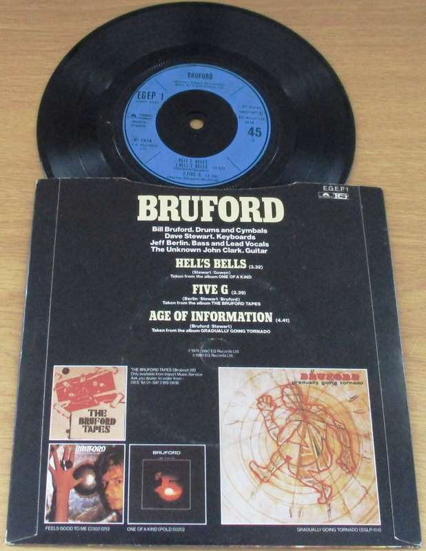 BRUFORD Hell's Bells 7 single UK Pressing