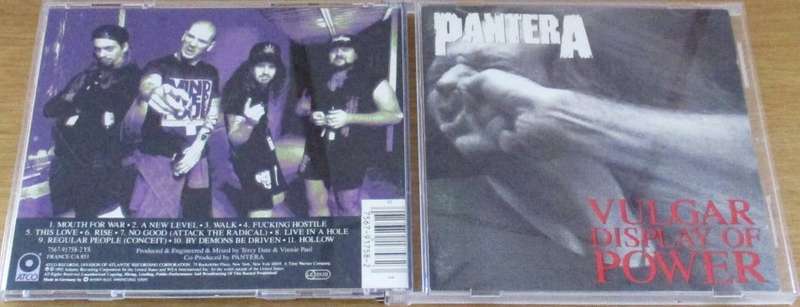 PANTERA Vulgar Display of Power IMPORT CD  [msr]