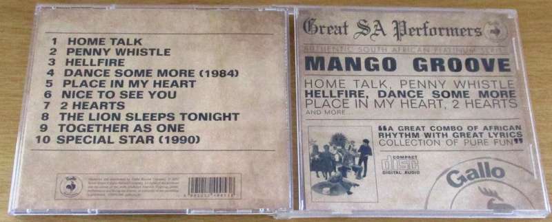 MANGO GROOVE Great SA Performers CD  [msr]