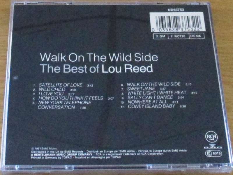 LOU REED Walk on the Wild Side The Best Of CD  [msr]