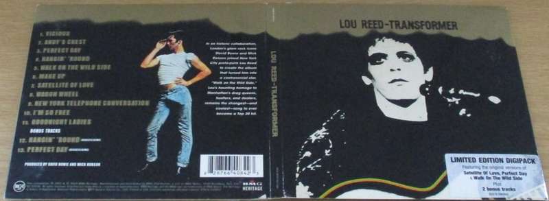 LOU REED Transformer Ltd Edition Digipak CD  [msr]