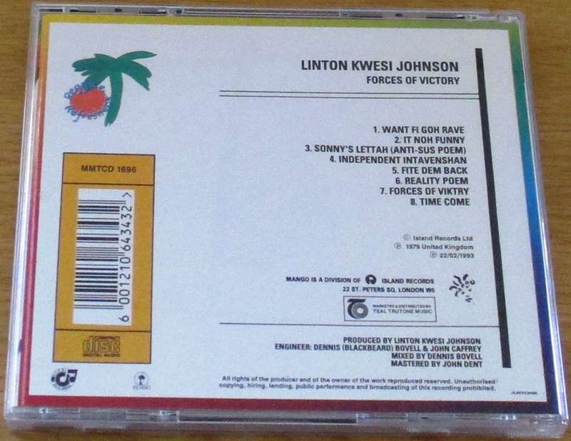 LINTON KWESI JOHNSON Forces of Victory CD  [msr]
