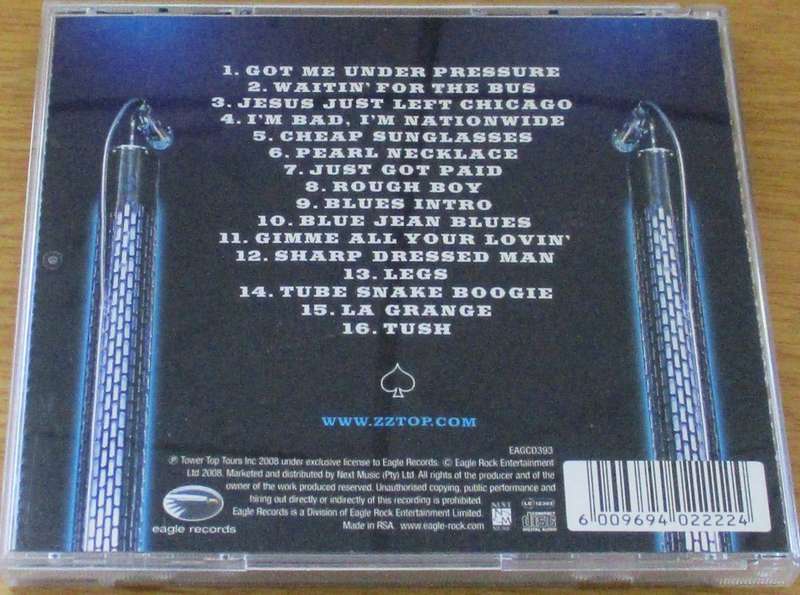ZZ TOP Live From Texas CD  [msr]