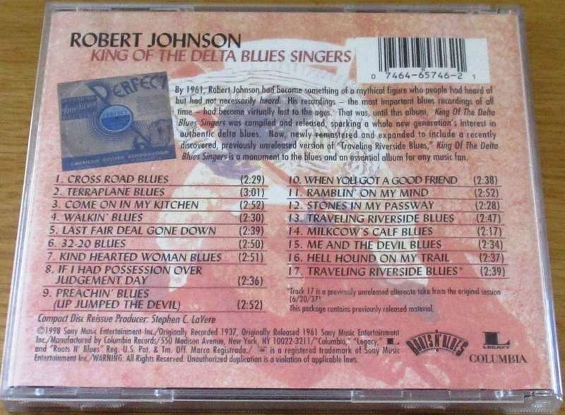 ROBERT JOHNSON King of the Delta Blues Singers CD [msr]