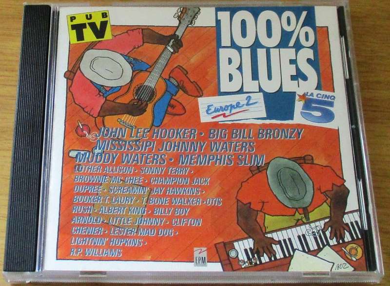 100% BLUES John Lee Hooker / Muddy Waters etc CD [SHELF V Box 6]