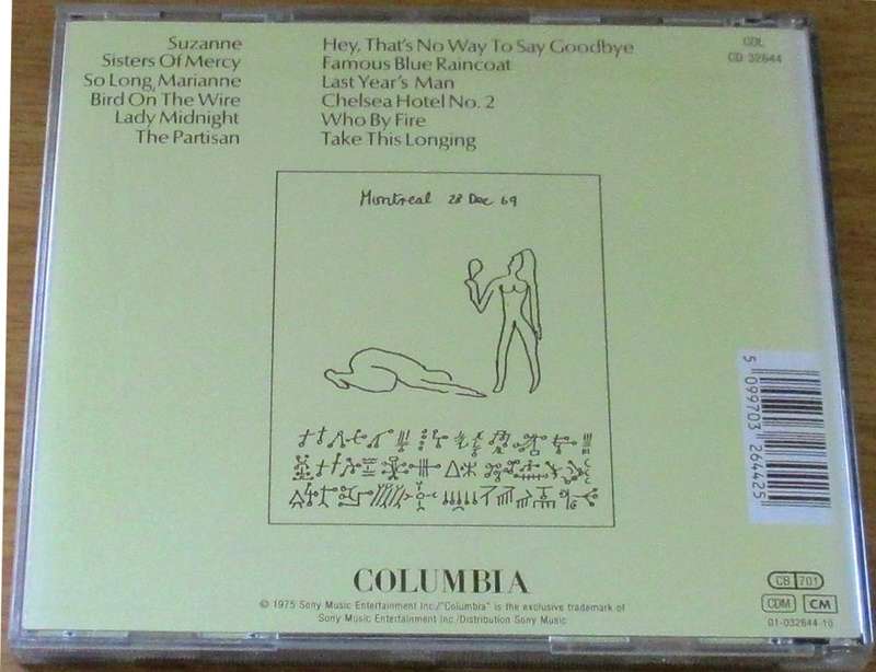 LEONARD COHEN Greatest Hits [msr]