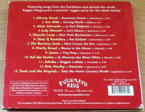 PUTUMAYO Kids presents REGGAE PLAYGROUND  CD [SHELF V Box 2]