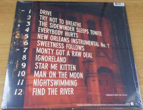 R.E.M. Automatic For The People Remastered European Pressing VINYL RECORD
