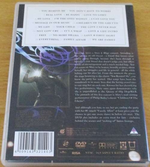 MARY J BLIDGE Live From Los Angeles DVD