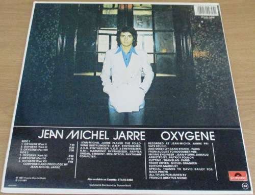 JEAN MICHEL JARRE Oxygene South African Pressing LP VINYL RECORD