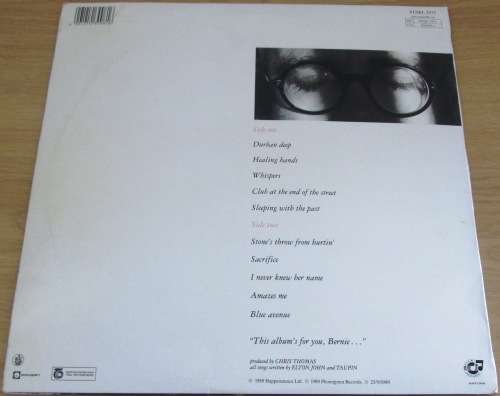 ELTON JOHN Sleeping with the Past LP VINYL RECORD