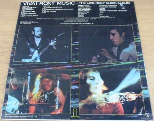 ROXY MUSIC Viva! LP VINYL RECORD