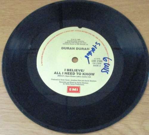 DURAN DURAN All She Wants Is 7` Single VINYL RECORD