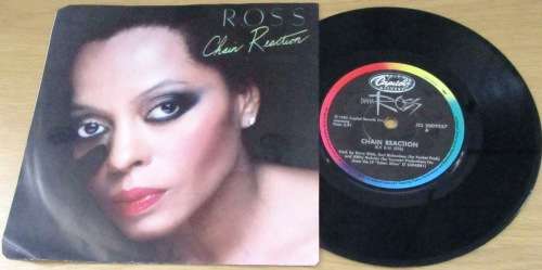 DIANA ROSS Chain Reaction IMPORT 7` Single VINYL RECORD