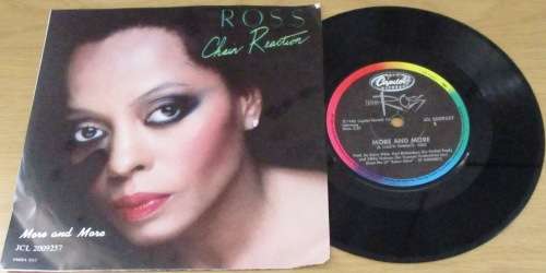 DIANA ROSS Chain Reaction IMPORT 7` Single VINYL RECORD