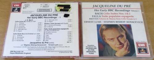 JACQUELINE DU PRE Her early BBC Recordings Volume 1 CD  [Classical Box 2]