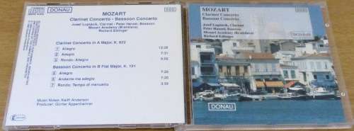 MOZART Clarinet Concerto CD [Classical Box 3]
