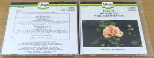 BACH Two Part and Three part Inventions CD [Classical Box 3]