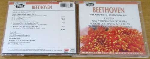 BEETHOVEN Violin Concertos Romances 1+2 CD [Classical Box 3]