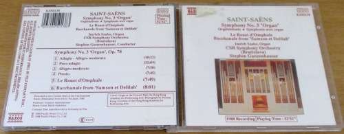 SAINT-SAENS Symphony No.3 `Organ` CD [Classical Box 4]