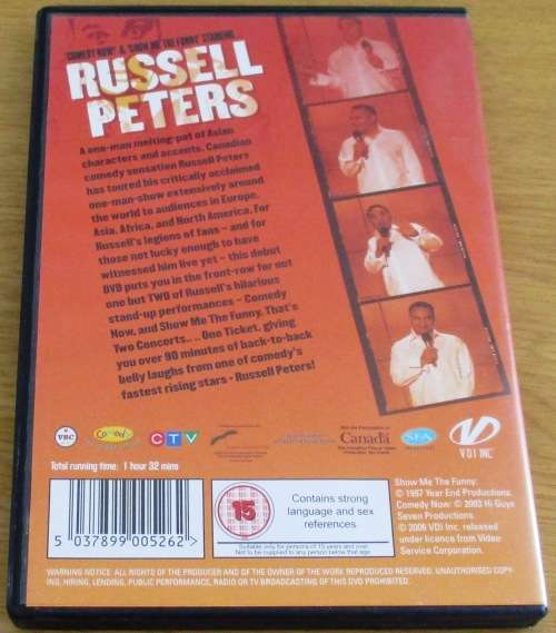 RUSSELL PETERS  Comedy Show [DVD BOX 6]