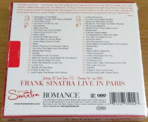 FRANK SINATRA Romance Live in Paris 2xCD BOX SET SEALED