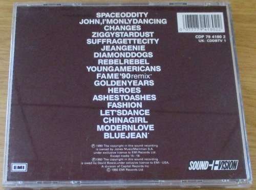DAVID BOWIE Changesbowie CD [SHELF G x 18]