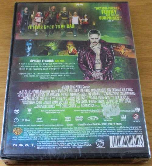 CULT FILM: Suicide Squad [DVD BOX 7] Will Smith Jared Leto