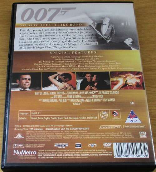 CULT FILM: 007 Goldfinger 2xDVD Ultimate Edition [DVD BOX 8]