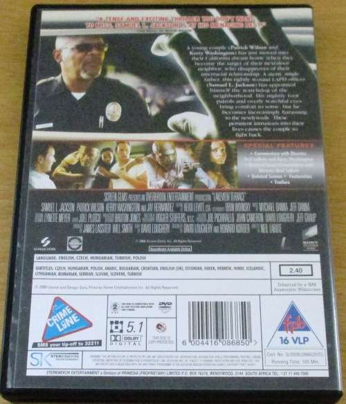 CULT FILM: LAKEVIEW TERRACE Samuel L Jackson  [DVD BOX 9]