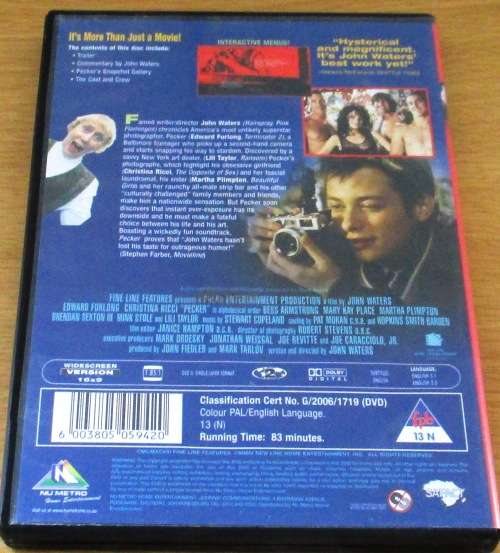 CULT FILM: PECKER [DVD BOX 10]